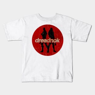 dreadnok - simple red circle vintage Kids T-Shirt